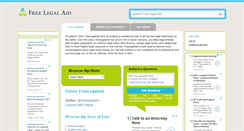 Desktop Screenshot of freelegalaid.com