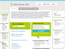 Tablet Screenshot of freelegalaid.com